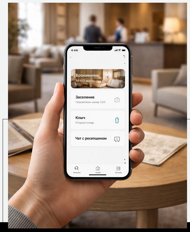 Мобильное приложение для гостей отеля в Дальнегорске, управление сервисом
